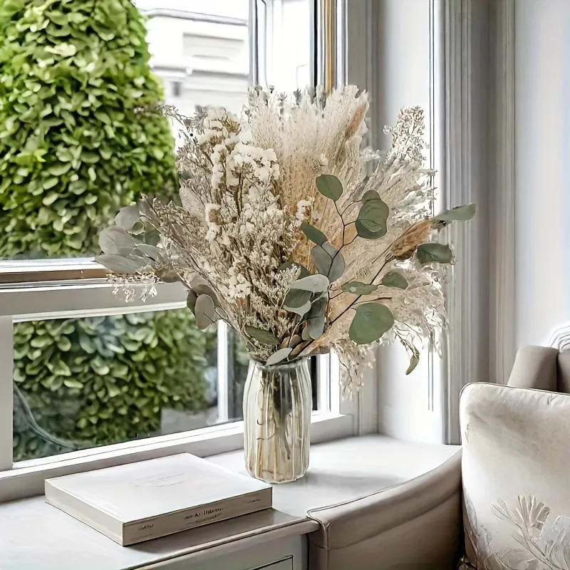 Natural Dried Flowers Bouquet  - đánh giá và giá Dried Pampas Bundle