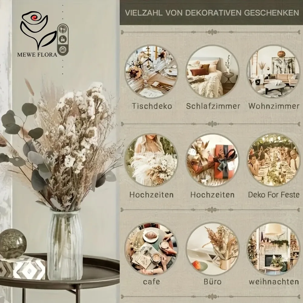 Natural Dried Flowers Bouquet  - đánh giá và giá Dried Pampas Bundle