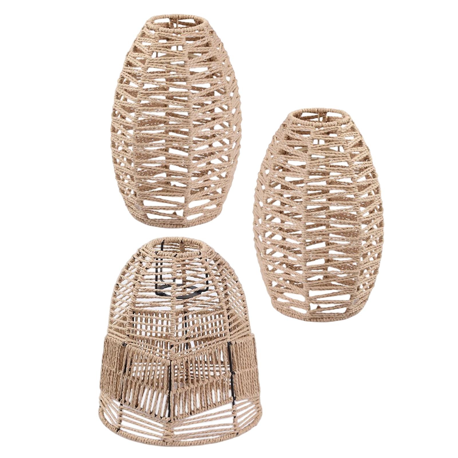 3pcs Pendant Lamp Shade Paper  - đánh giá và giá Wicker Pendant Shade