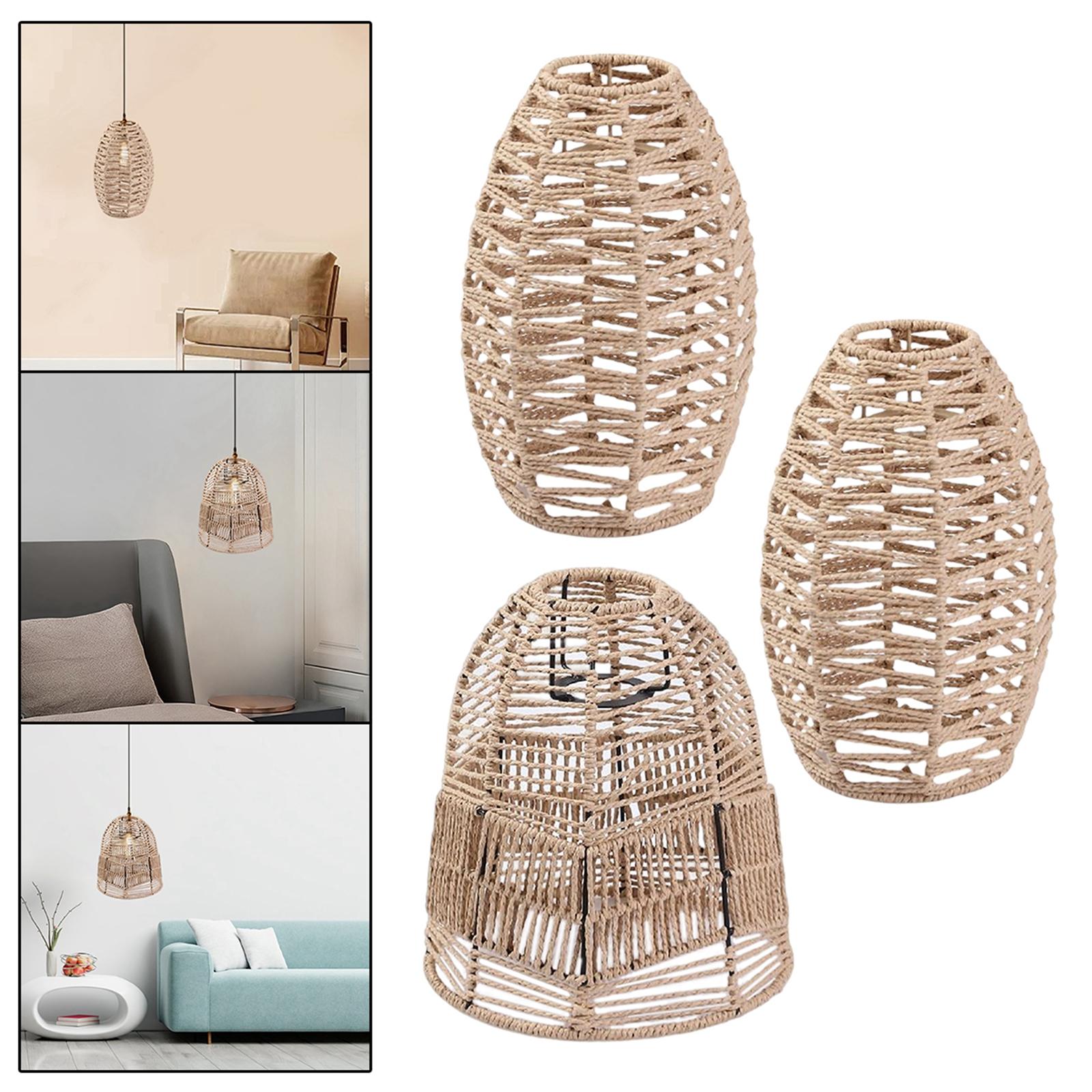 3pcs Pendant Lamp Shade Paper  - đánh giá và giá Wicker Pendant Shade