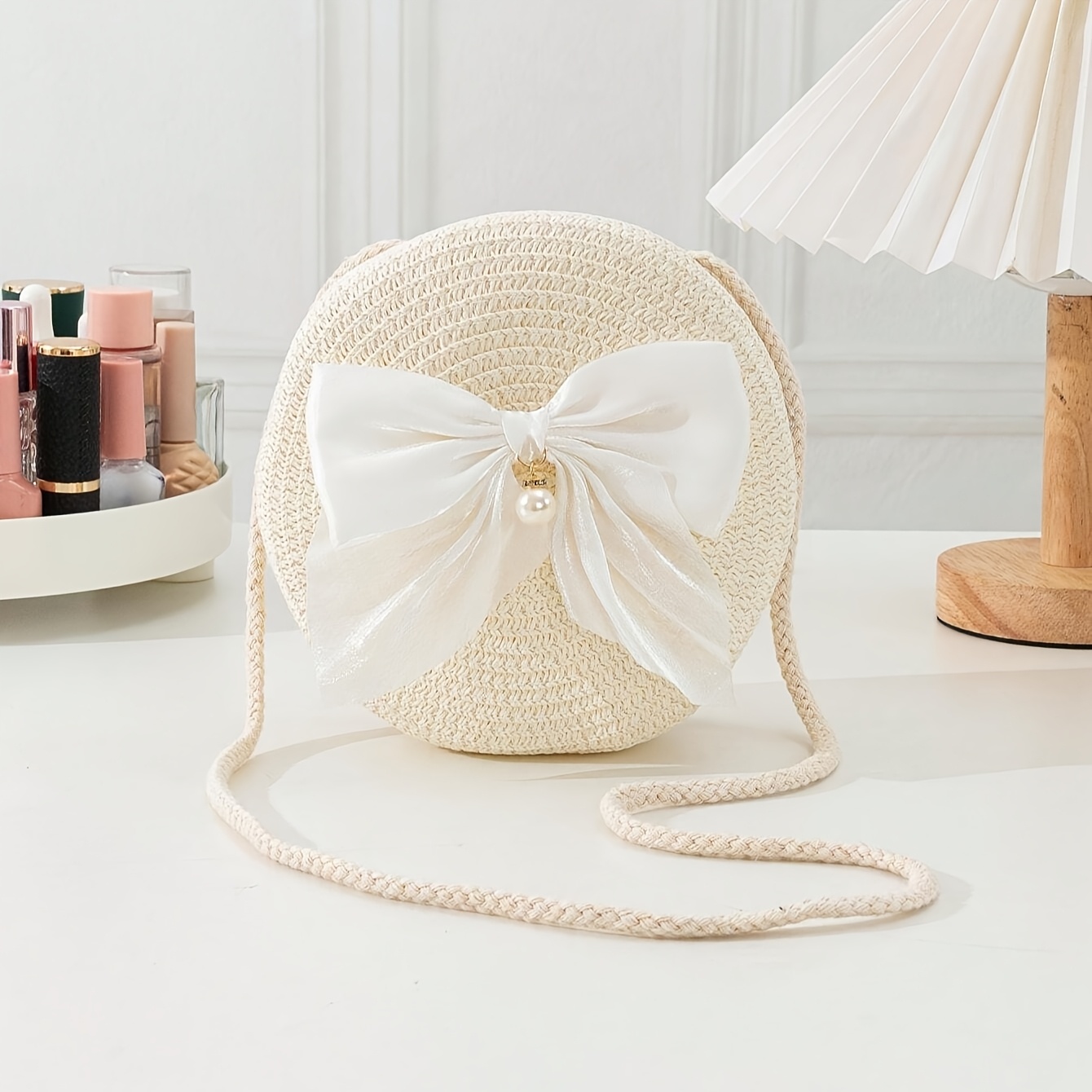 Elegant Round Straw Crossbody  - đánh giá và giá Interior Design Style