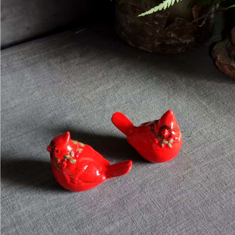 Nordic Ceramic Red Festive Bir - đánh giá và giá Interior Design School