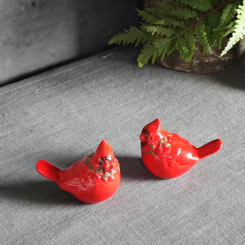 Nordic Ceramic Red Festive Bir - đánh giá và giá Interior Design School