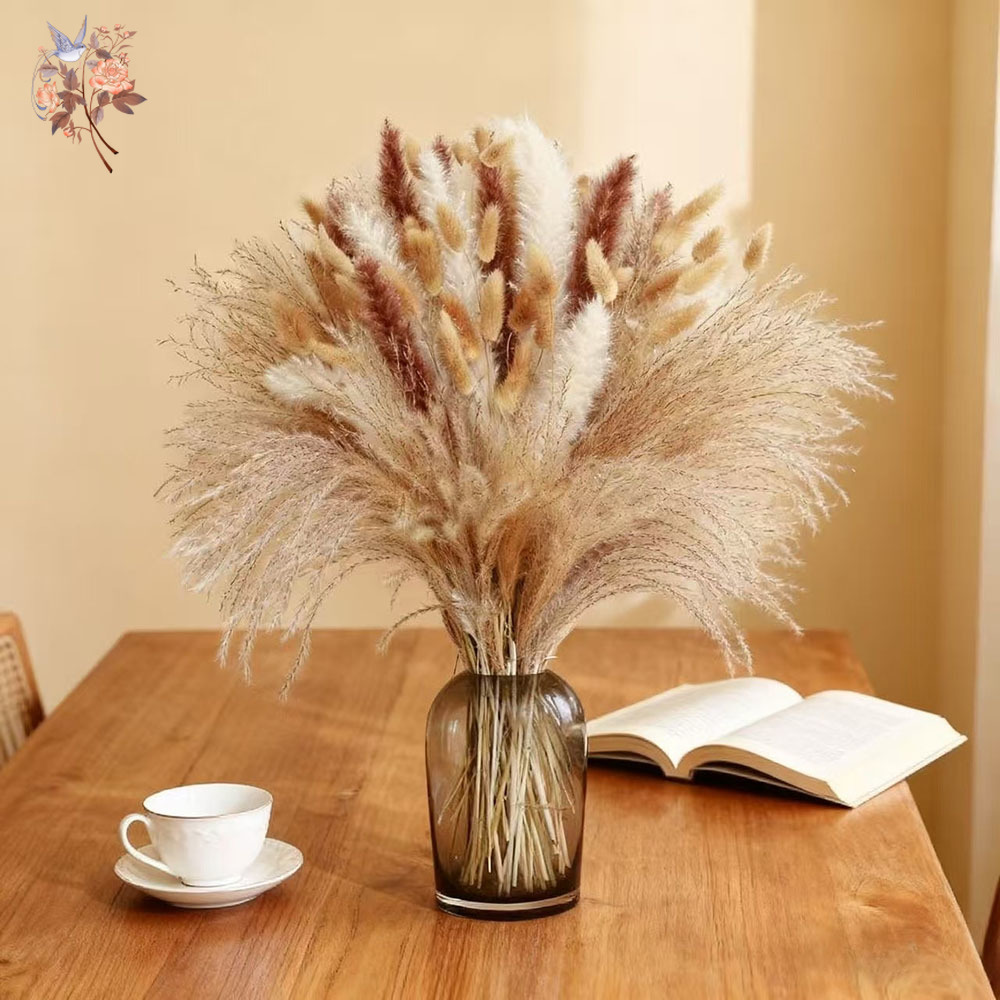 Mixed Natural Dried Flower Bou - đánh giá và giá Dried Pampas Bundle