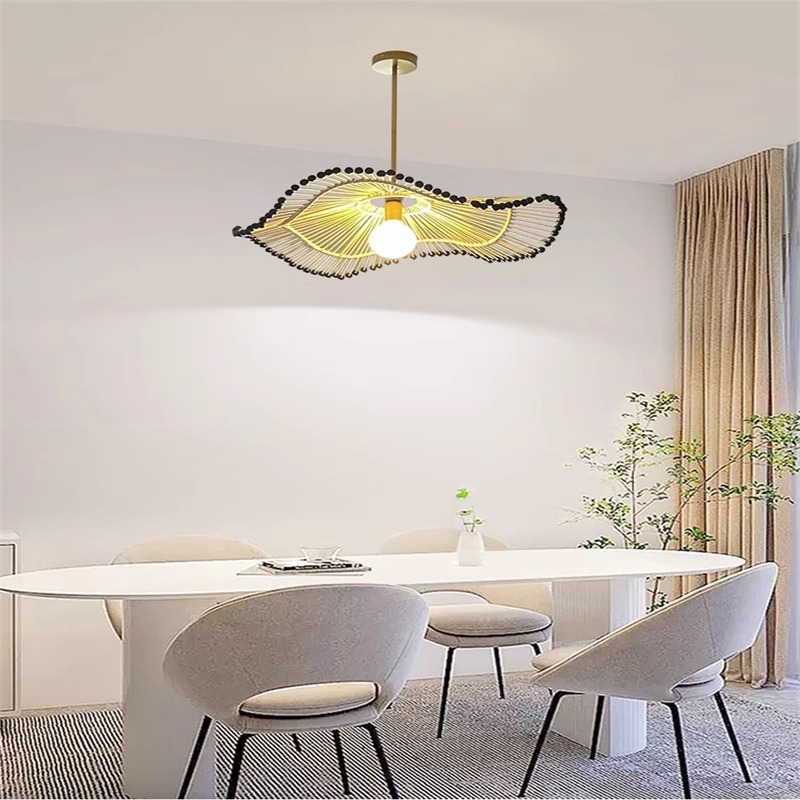 Japanese Style Wabi Sabi Handm - đánh giá và giá Wicker Pendant Shade