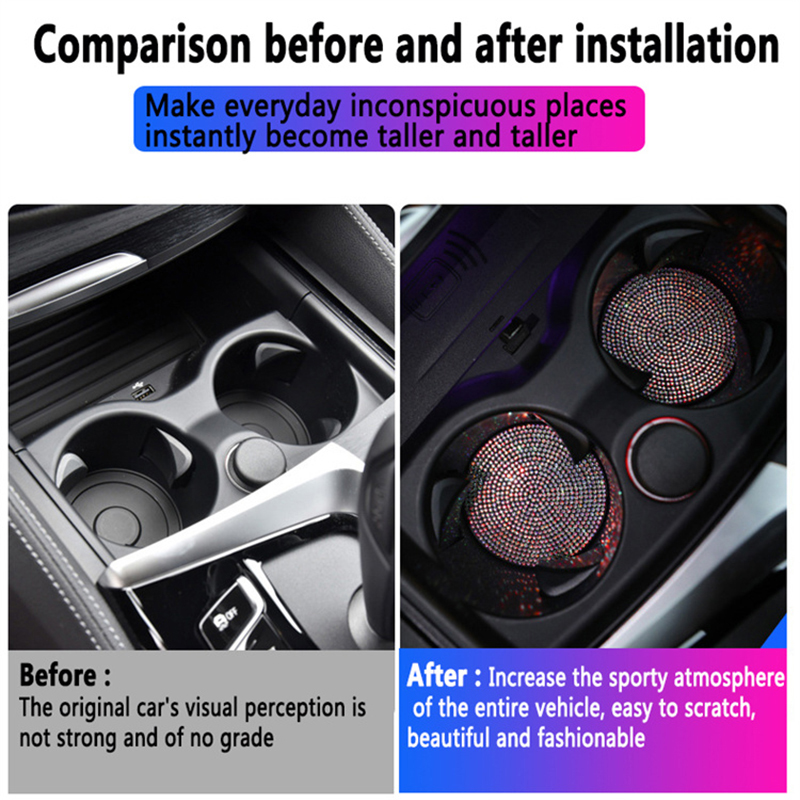 2Pcs Car Non Slip Water Cup Pa - đánh giá và giá Interior Design Texture