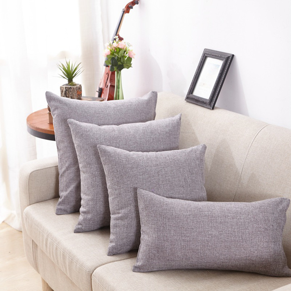 Flax Pillow Cover 50x50 Cm Eco - đánh giá và giá Textured Throw Natural