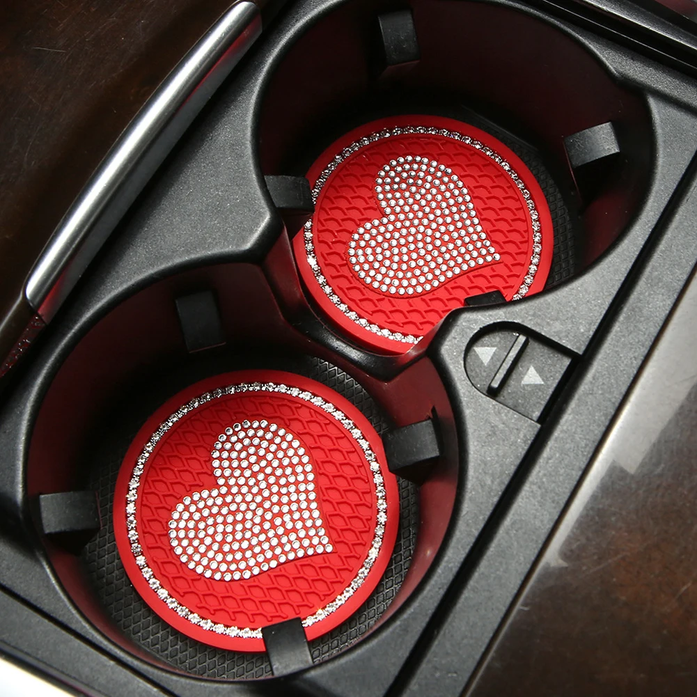 2Pcs Universal Car Heart Shape - đánh giá và giá Interior Design Texture