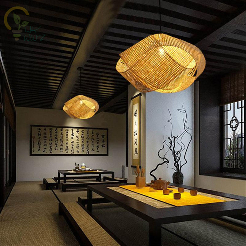 New Chinese Bamboo Wicker Ratt - đánh giá và giá Wicker Pendant Shade